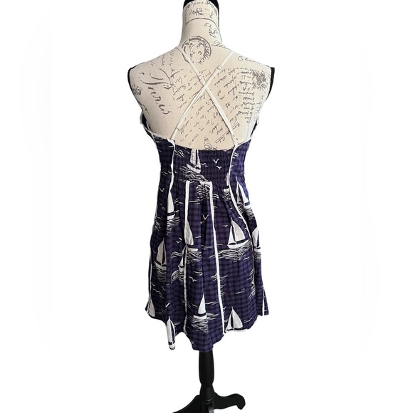 Anthropologie Celandine Scallop Piped Mini Dress, new with tags, small - Picture 4 of 9